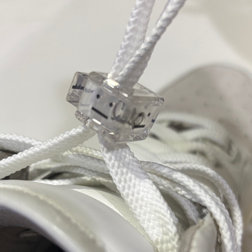 Acne White and Gray High-Top Sneakers - Picture 11 of 11